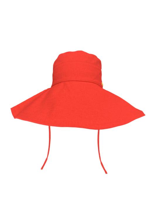 OVERSIZED BUCKET HAT RED