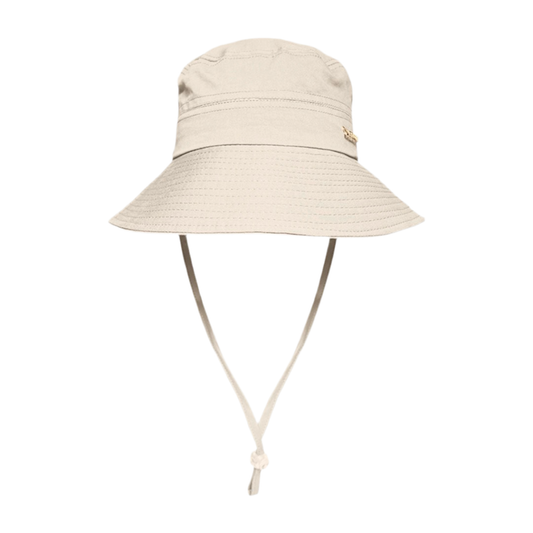 MINI BUCKET HAT IN ECRU